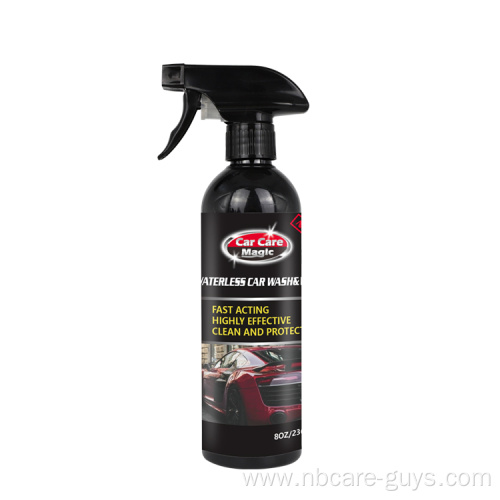 Waterless wash & wax car cleaning product